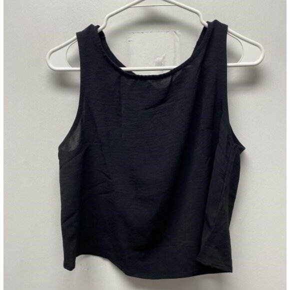 NEW Roylamp Womens Summer Cropped two-piece jumpsuit sz medium navy blue - Picture 3 of 3